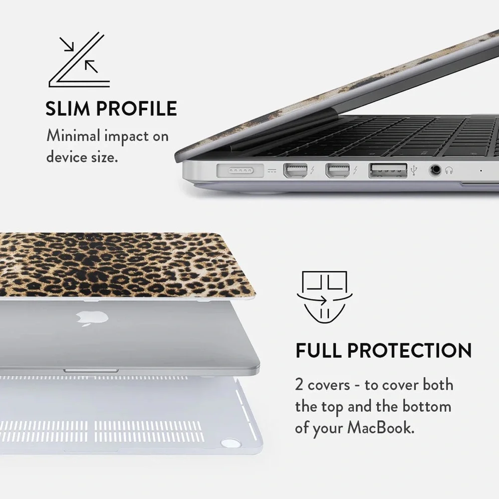 BURGA Leopard Print Laptop Case NEW MacBook Air 13inch